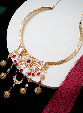 马面裙配饰璎珞项链加背云