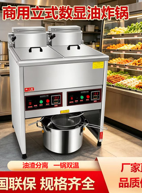 立式商用炸锅炸炉油炸锅油炸机智能炸锅摆摊恒温煤气油炸锅炸串机
