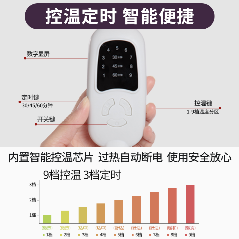 俞兆林电加热盐袋粗海盐热敷包暖宫神器家用艾灸热敷护腰带理疗袋