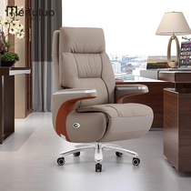 Mevero Electric Boss Chair Can Lie Genuine Leather Home Comfort Eiderdown Seat Business Large Class Chair Upscale Office Chair