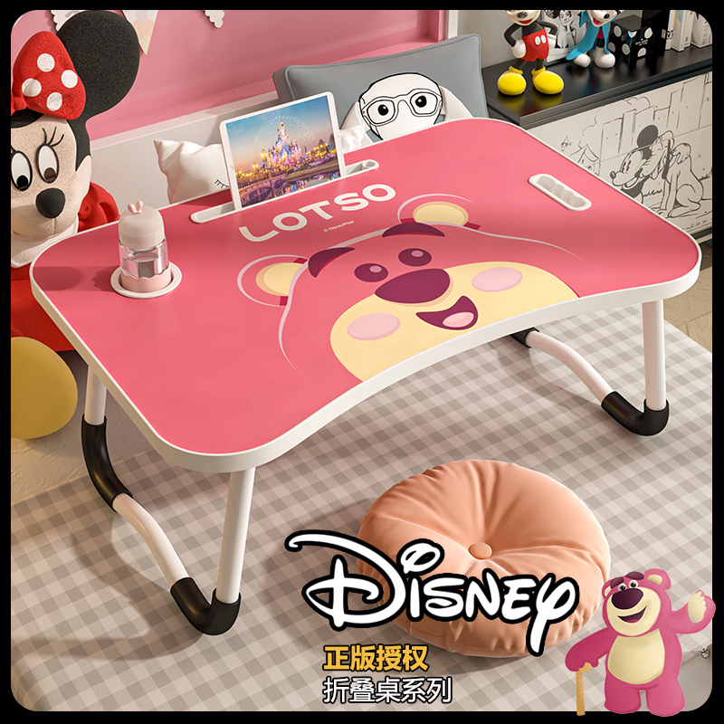 迪士尼正版授权床上书桌小桌子学习可折叠飘窗台电脑办公桌儿童看 - 图0