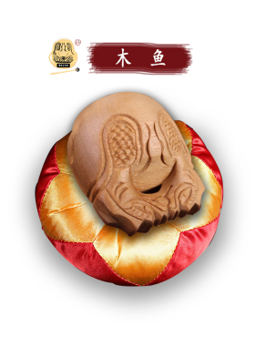 寺院用品台湾桂兰木手工雕刻木鱼