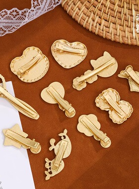 宝宝夹迷你宋锦diy底托发夹饰品