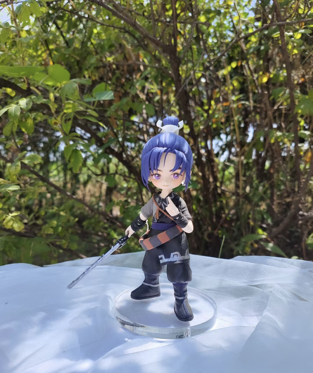 梦幻西游剑侠客青花瓷 纯手工diy 黏土手办 Q版角色定制