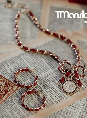 t公馆气质蝴蝶结穿皮女复古风