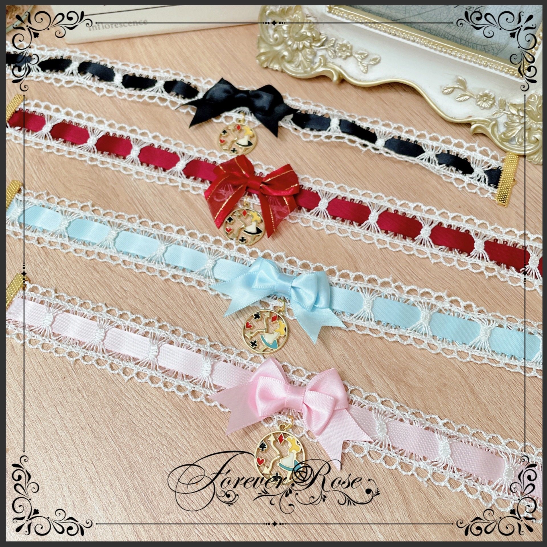 Eternal rose alice lolita accessories necklace
