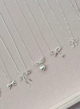 S925纯银蝴蝶淡水珍珠项链不掉色女高级感轻奢吊坠百搭锁骨链