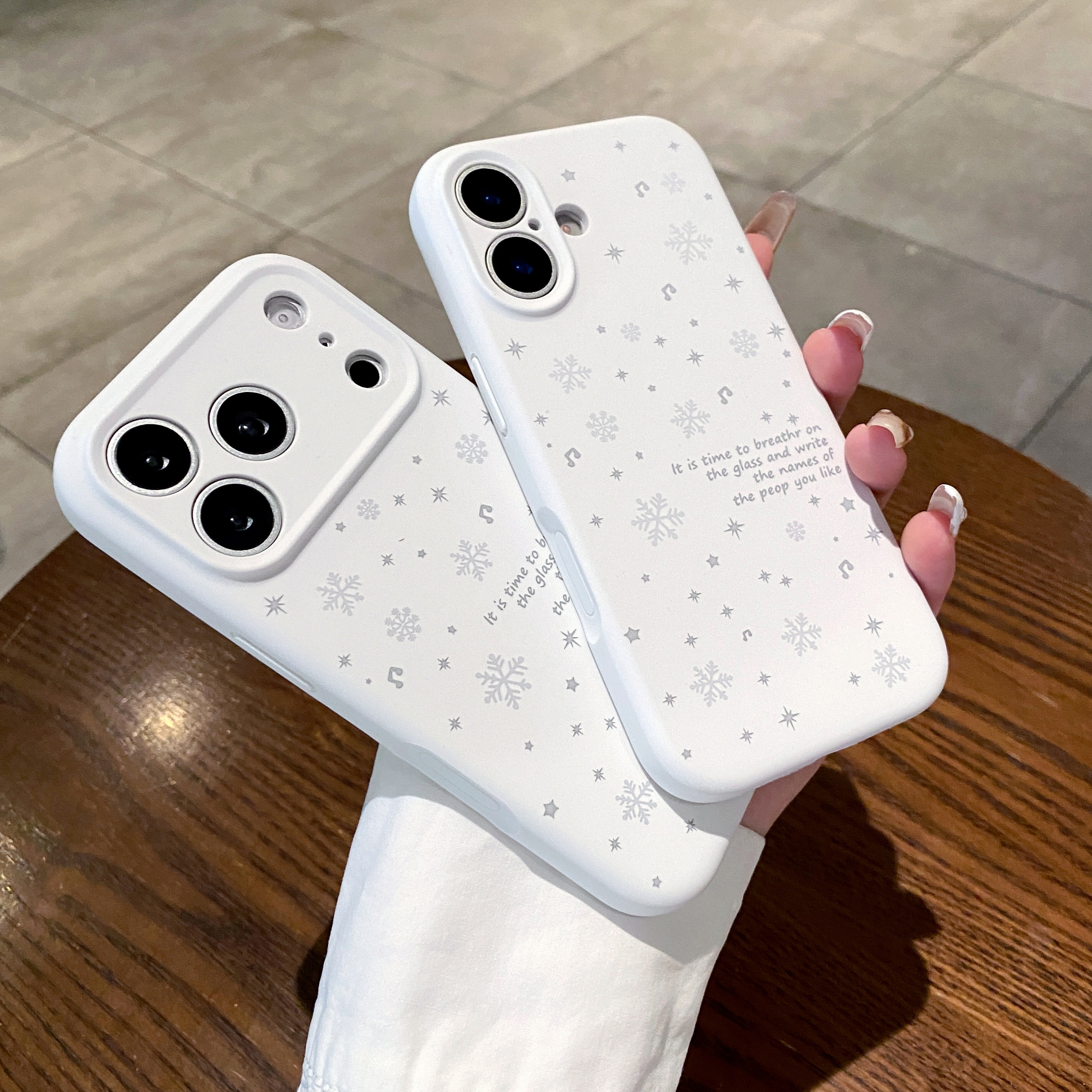 ins风冬日雪花风韩系甜美风白月光适用于苹果17Promax16Promax17Pro1617全包防摔手机壳,淘宝优惠券,粉丝福利购,淘宝优惠卷