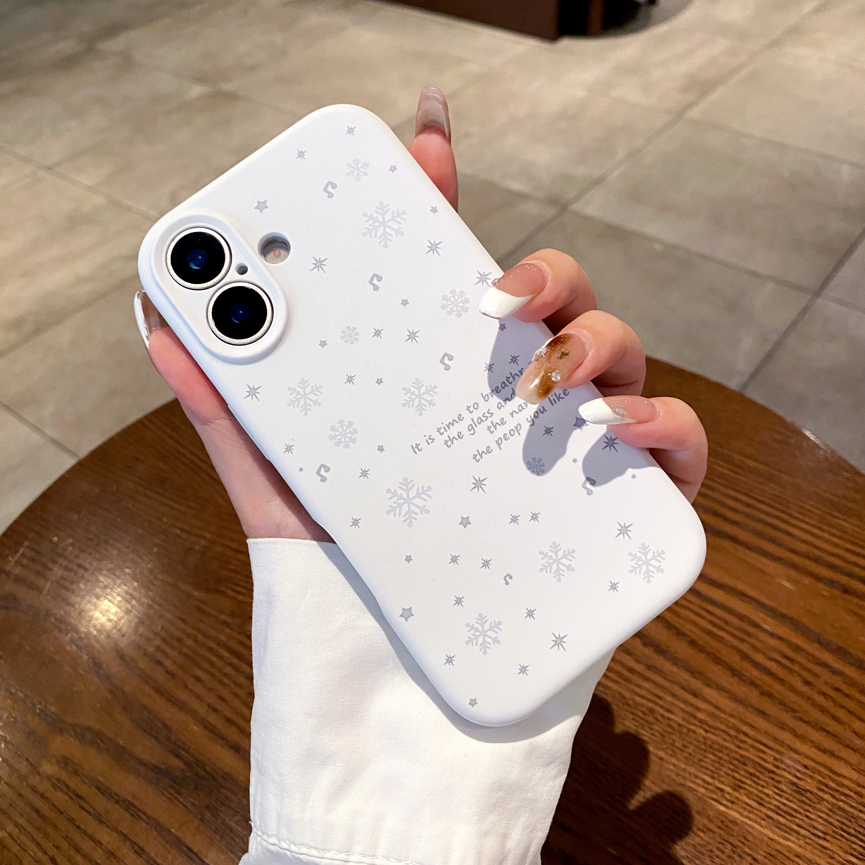 ins风冬日雪花风韩系甜美风白月光适用于苹果17Promax16Promax17Pro1617全包防摔手机壳,淘宝优惠券,粉丝福利购,淘宝优惠卷