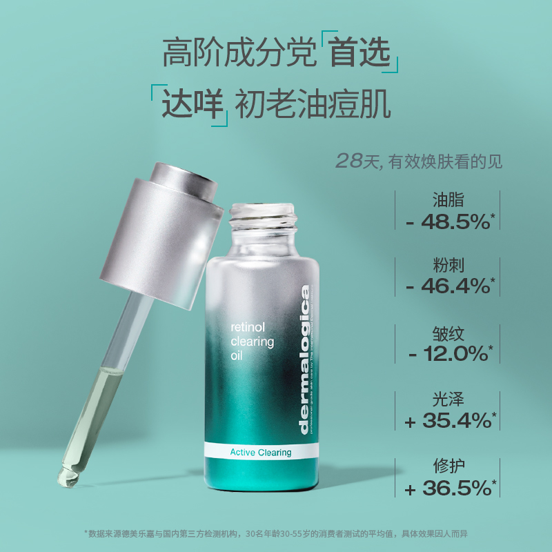 德美乐嘉A醇精华油水杨酸RCO精华早C晚A视黄醇护肤油Dermalogica