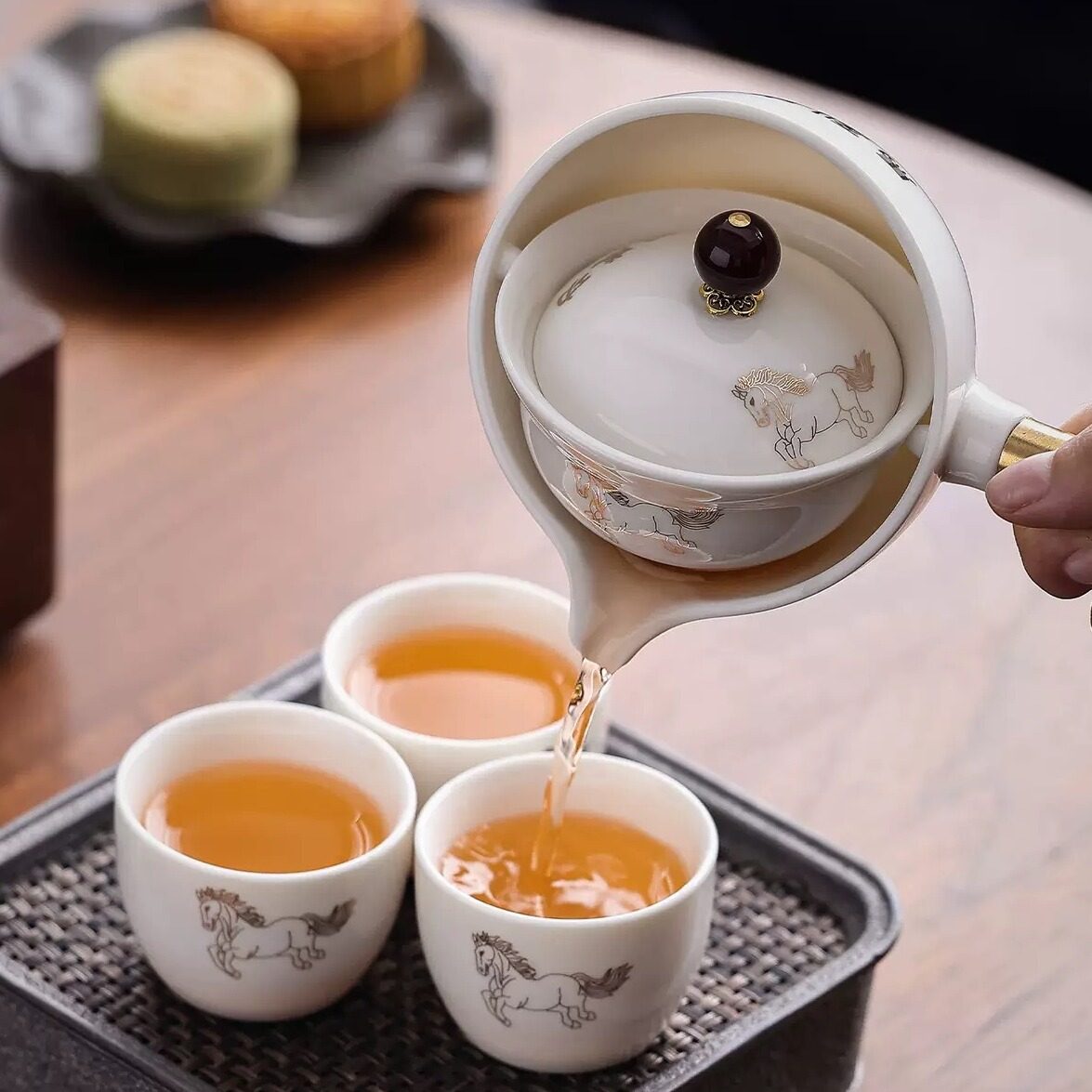 招财猫懒人泡茶茶具茶杯茶壶户外便携式旅行收纳套装家用送礼礼品,淘宝优惠券,粉丝福利购,淘宝优惠卷