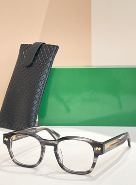 新款时尚方形板材眼镜框男款大脸文艺可配近视铆钉条纹镜架防蓝光