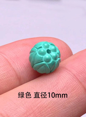 绿松石散珠配珠莲花珠