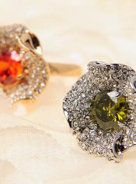 desigual女合金锆石戒指