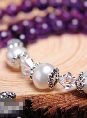 乌拉圭紫水晶手链手链串珠多层