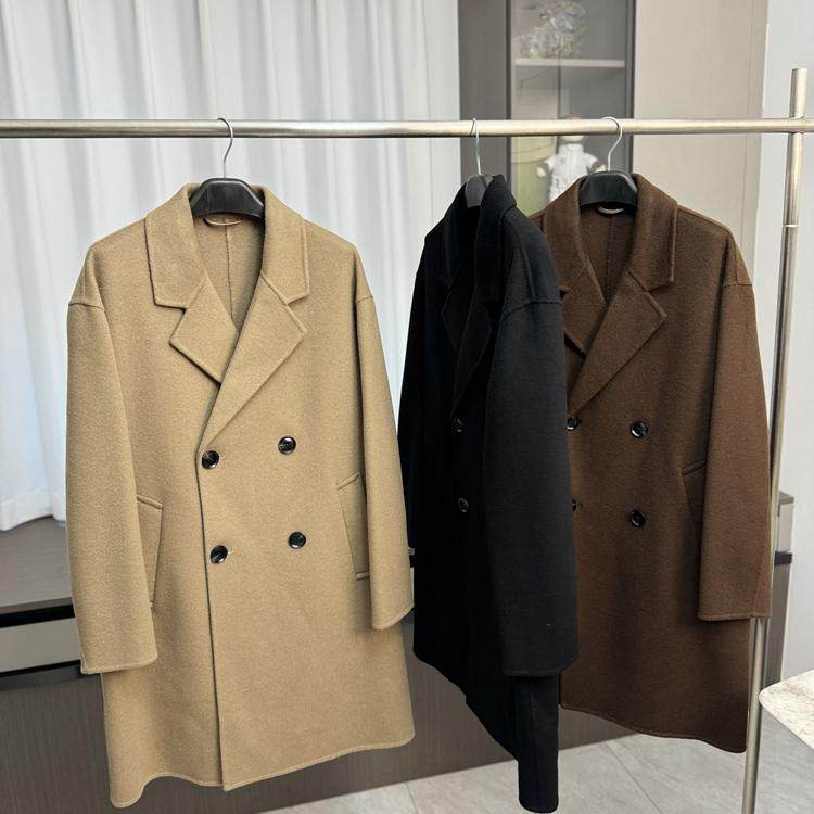 高品质羊毛！双排扣设计！外贸男装秋冬双面呢中长款大衣休闲外套,淘宝优惠券,粉丝福利购,淘宝优惠卷