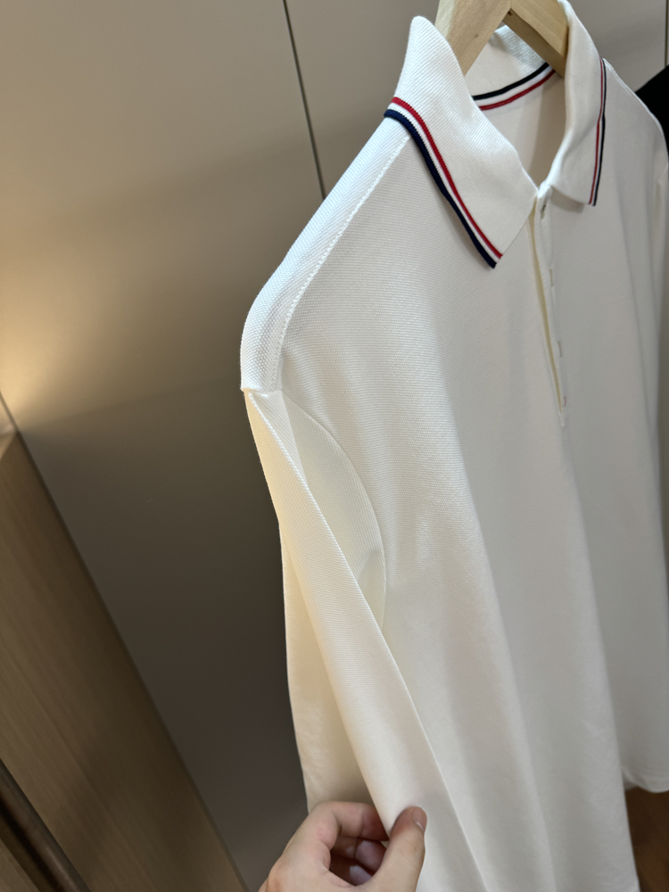 常青款!自留推荐!精梳珠地棉!秋季男士外贸撞色翻领长袖POLO衫 - 图0