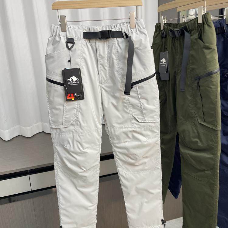 一条过冬！蓬松90鹅绒！外贸男装冬季户外防泼水防寒工装羽绒裤潮,淘宝优惠券,粉丝福利购,淘宝优惠卷