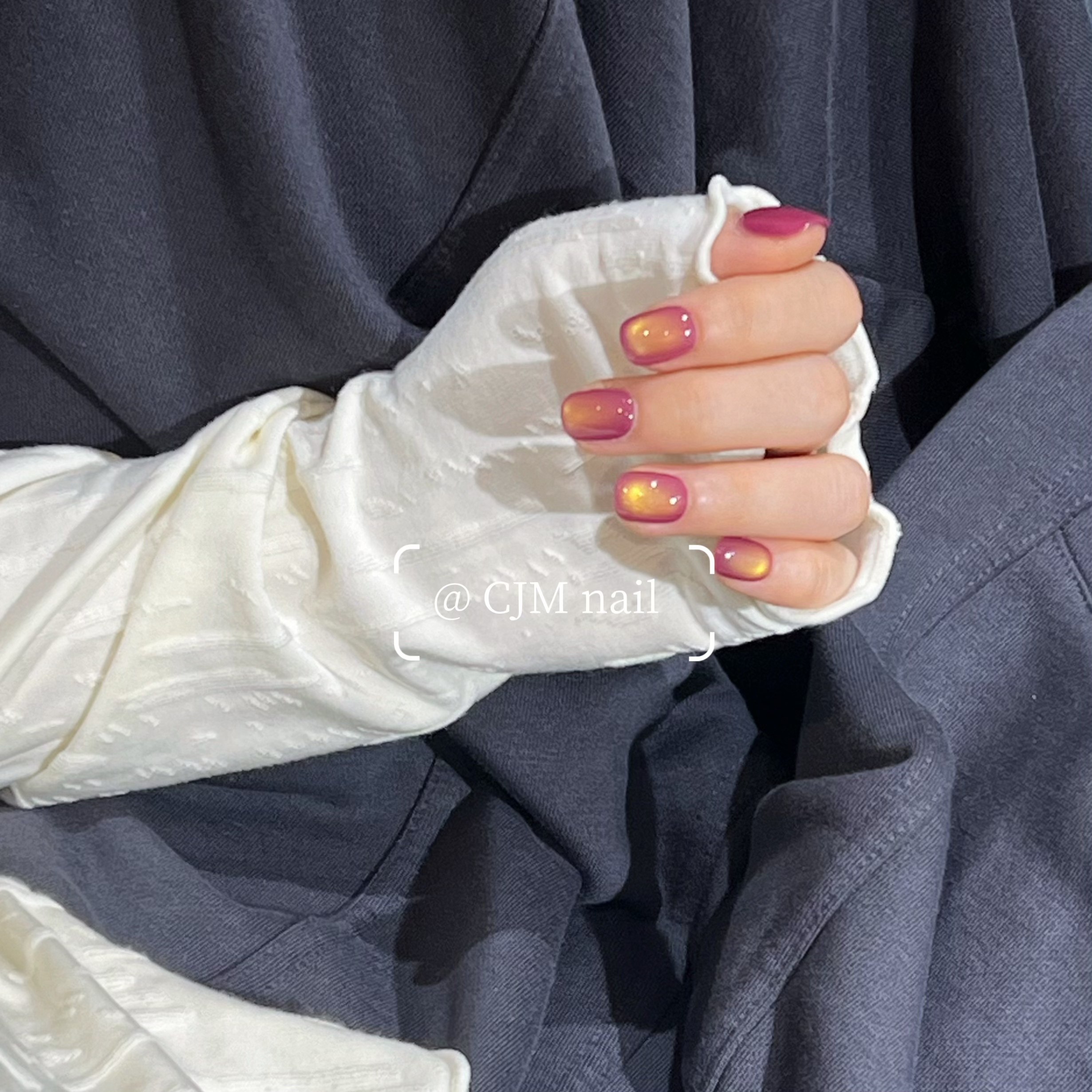 纯手工秋冬显白玫瑰金玻璃珠猫眼美甲穿戴甲短款2025新款高级感,淘宝优惠券,粉丝福利购,淘宝优惠卷