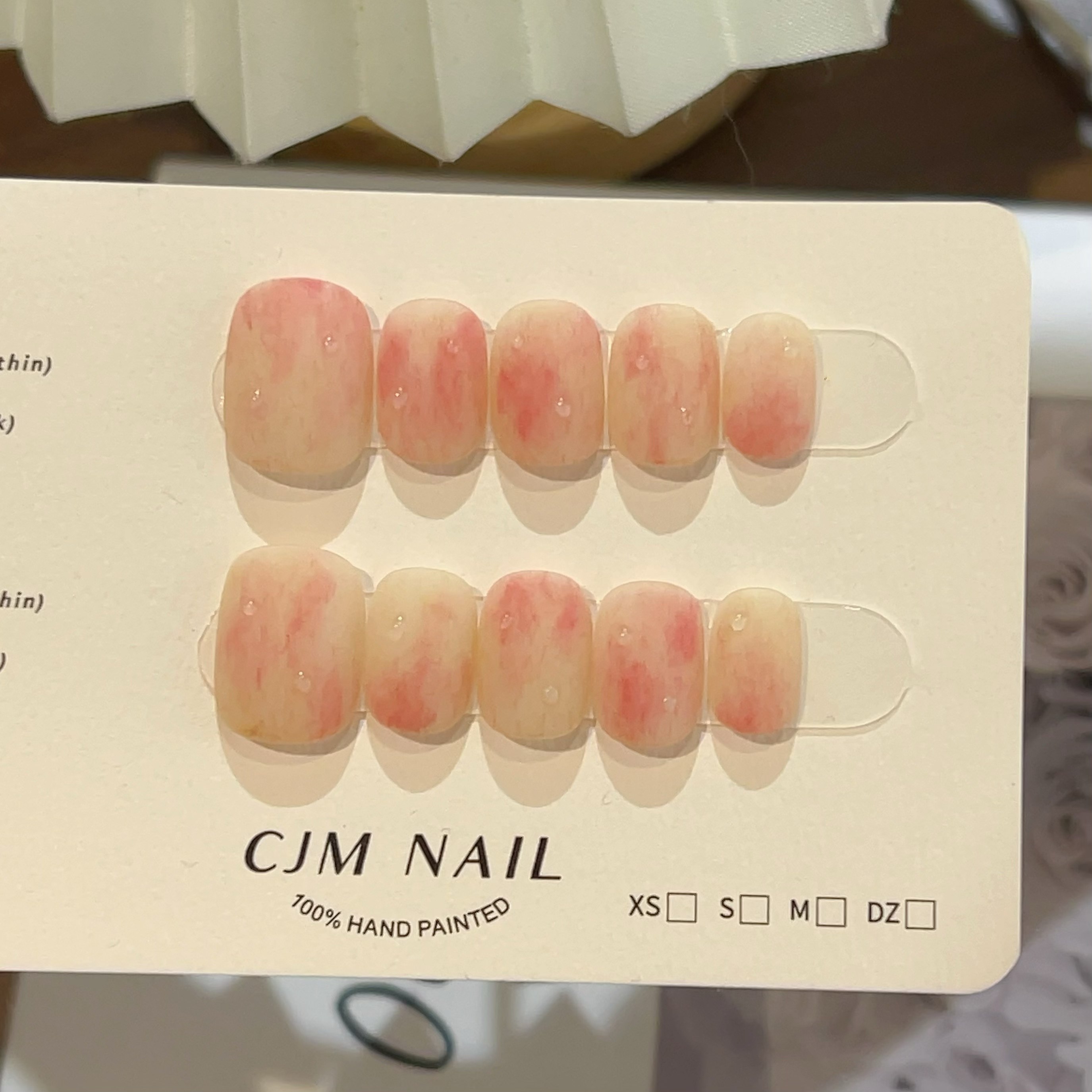 纯手工毛绒水蜜桃温柔显嫩美甲穿戴甲ins风高级感,淘宝优惠券,粉丝福利购,淘宝优惠卷