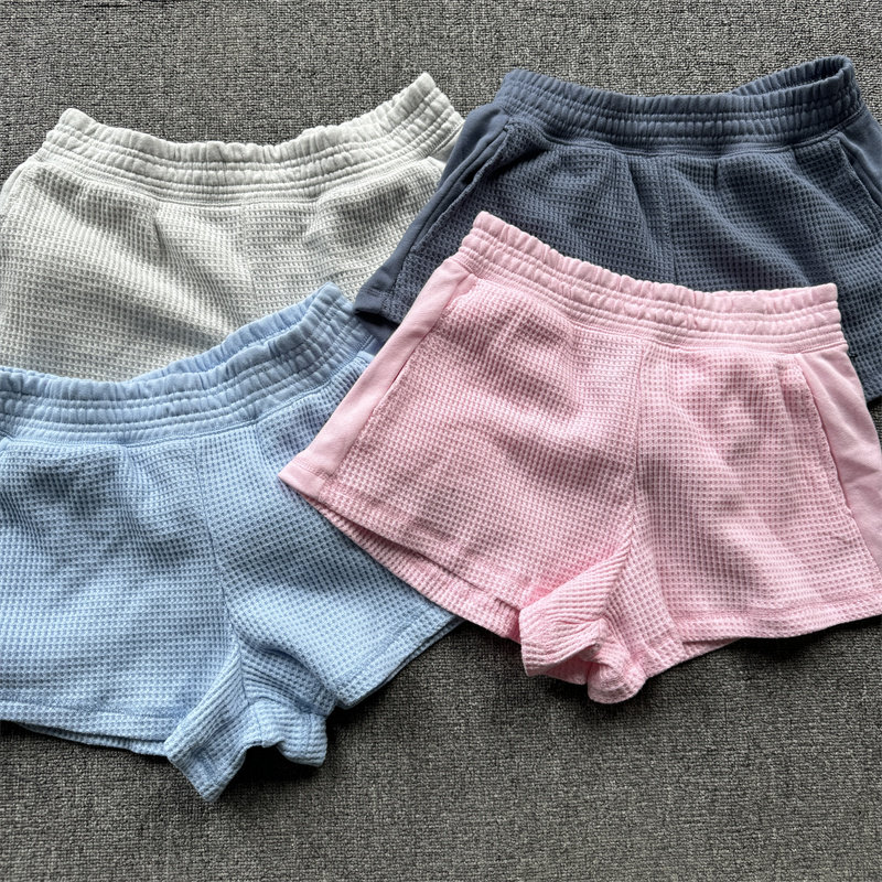 外贸尾货断码女款春夏季连帽外套休闲短裤拼接华夫格运动套装女款,淘宝优惠券,粉丝福利购,淘宝优惠卷