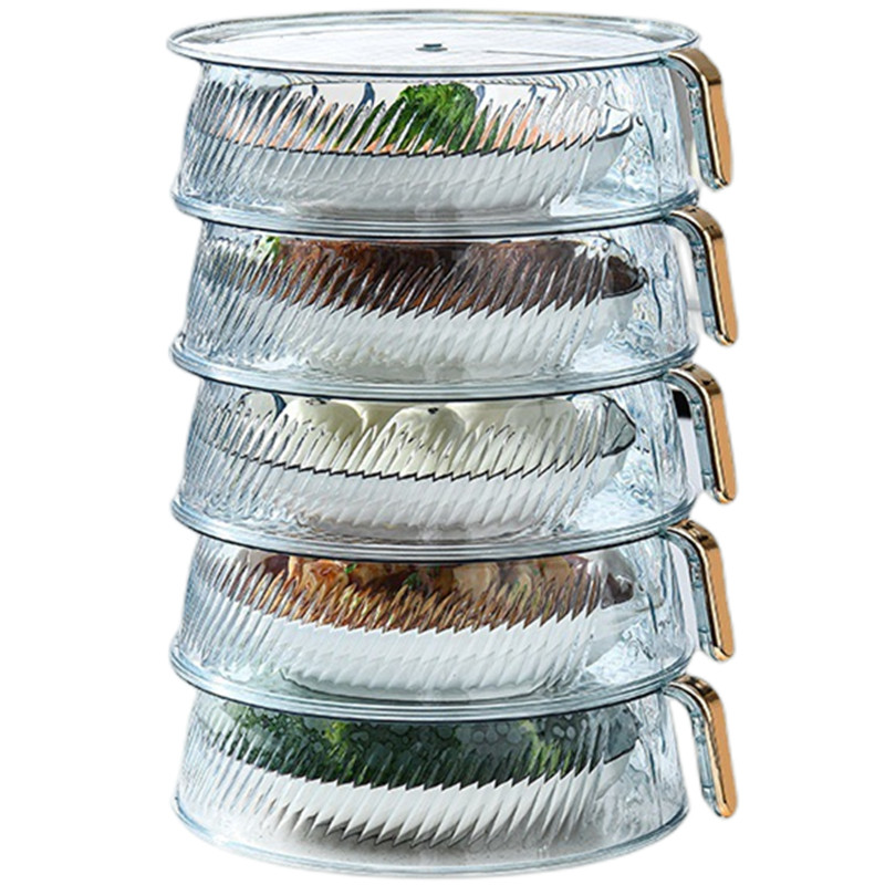 多功能保温盖菜罩多层叠放剩饭菜透明防尘防蚊蝇虫餐桌厨房收纳架,淘宝优惠券,粉丝福利购,淘宝优惠卷