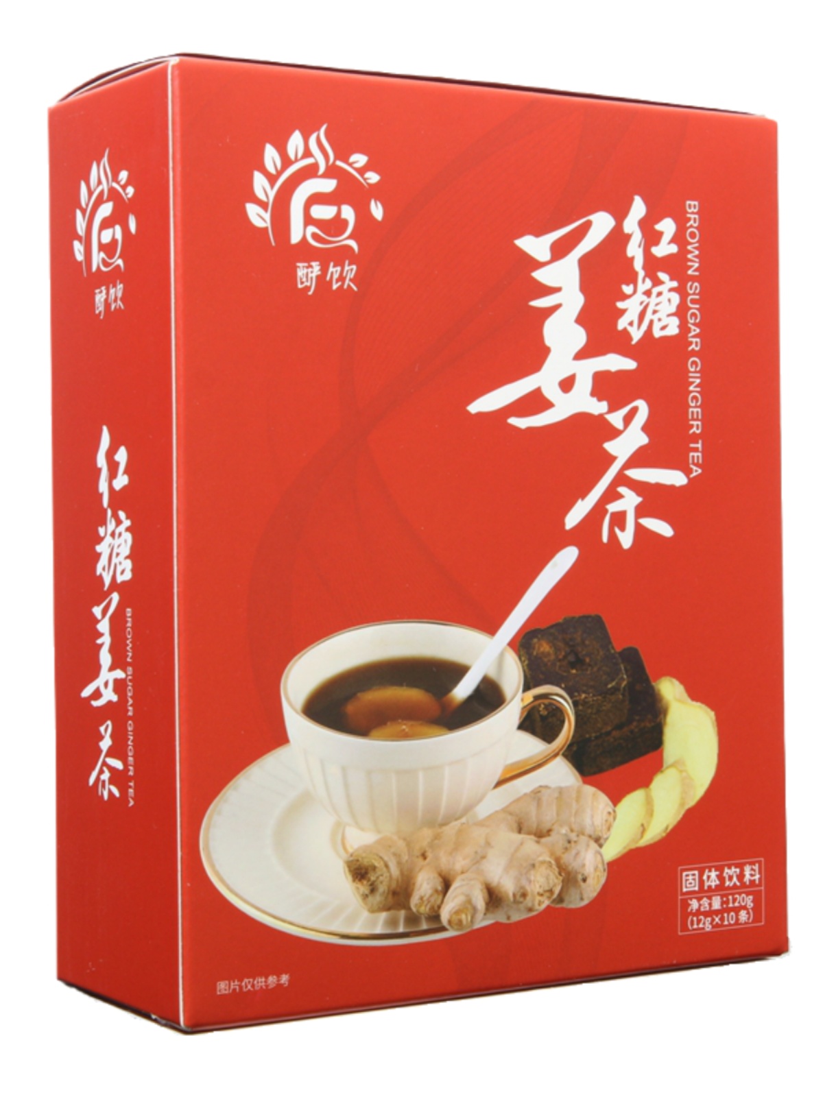 酽饮红糖姜茶120g（10条盒装）速溶颗粒老姜汤便携独立小包 - 图3