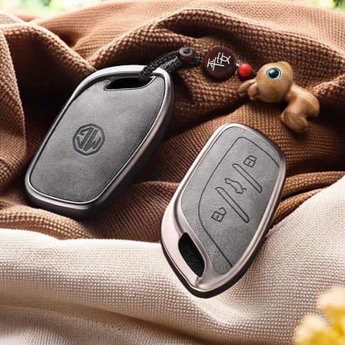 MG名爵ZS钥匙套MG5天蝎座mulan木兰mg6六MG4 EV领航HS壳ES5车包扣 - 图0