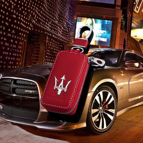 汽车用钥匙包专用玛莎拉蒂吉博力Ghibli总裁Levant莱万特GT真皮套 - 图2