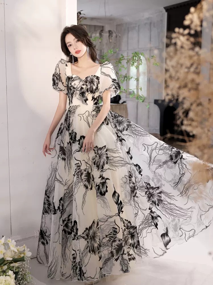 晚礼服女轻奢小众生日公主裙宴会气质高级感钢琴演奏艺考演出礼服 - 图2