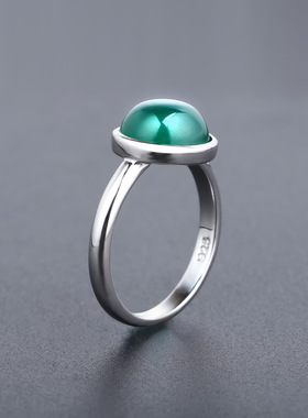 个性简约S925银高颜值欧美复古风vintage气质小众高级感纯银戒指