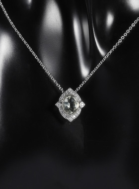 轻奢设计感S925银高颜值欧美复古风vintage小众精工纯银项链吊坠