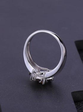 轻奢设计感S925银高颜值欧美复古风时尚气质个性小众高档纯银戒指