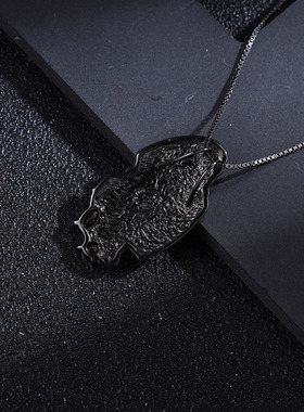 暗黑复古风S925银欧式高级感吊坠