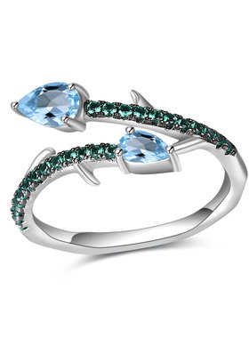 设计师款复古风S925银个性小众欧式古典vintage轻奢纯银开口戒指