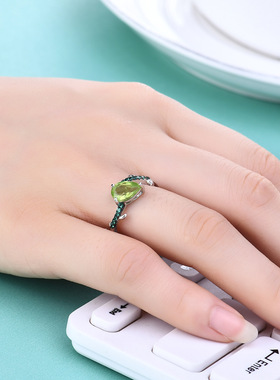 设计感S925银高颜值欧美复古风vintage小众古典轻奢纯银开口戒指