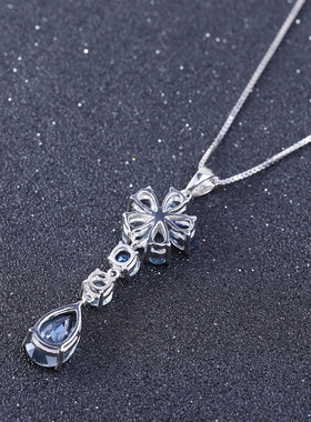 时尚轻奢S925银高级感欧美复古风个性小众百搭高颜值纯银项链吊坠