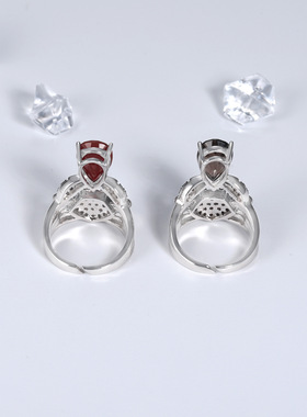 设计师款S925银欧美复古风vintage个性小众轻奢高档纯银开口戒指