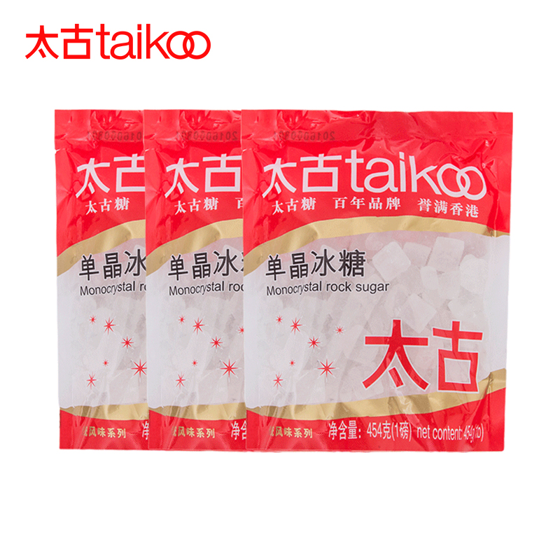 taikoo太古单晶冰糖454g冰糖块300g白冰糖1kg非老黄冰糖小颗粒-图0