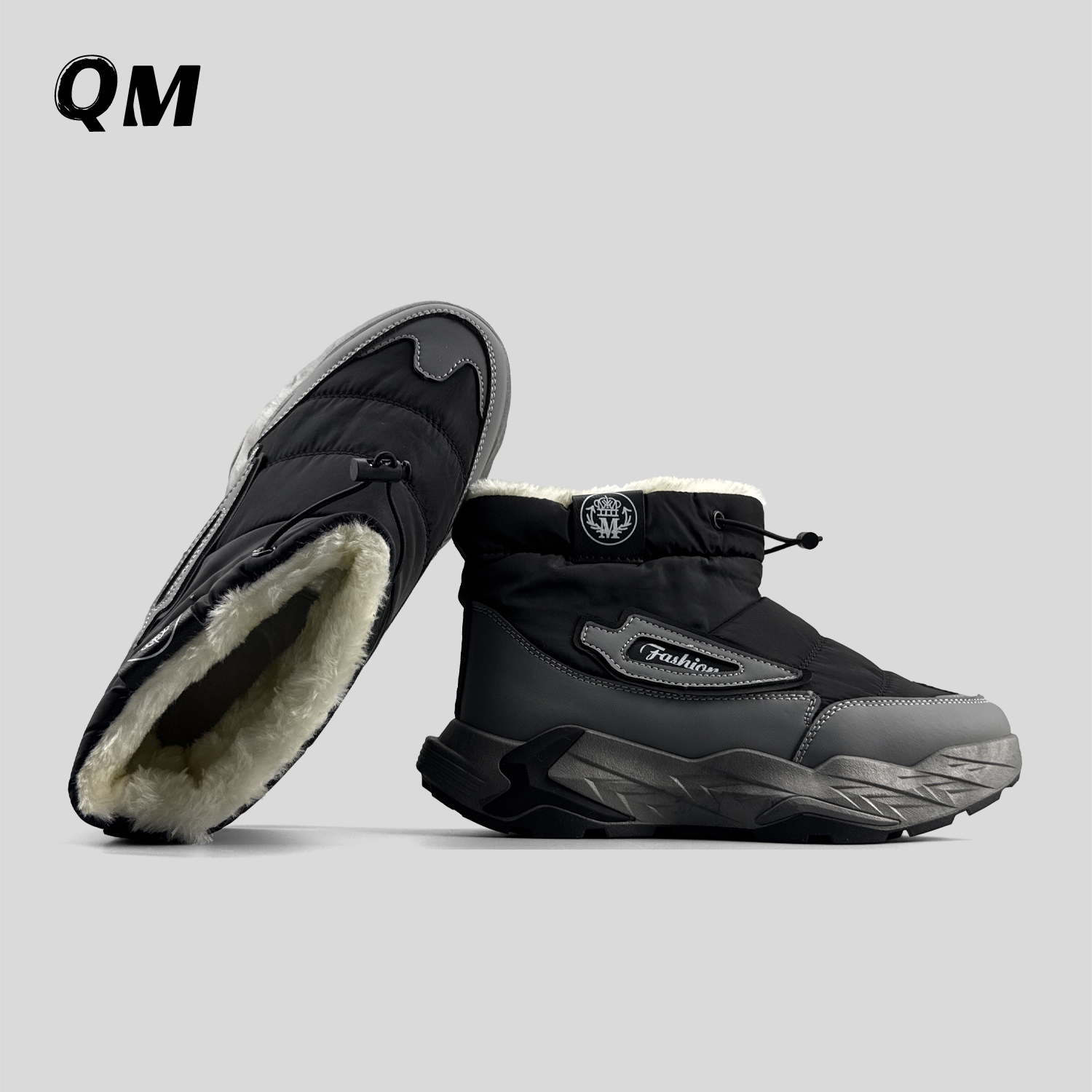 外贸男士冬季雪地靴加绒加厚保暖防滑棉靴御寒高帮鞋厚底户外运动 - 图2