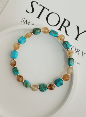 JUZITU天然原创原矿绿松石手饰