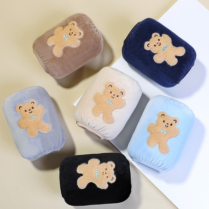 儿童袖套秋冬季新款可爱卡通羽绒服防污套袖学生男童女孩保暖护袖 - 图2