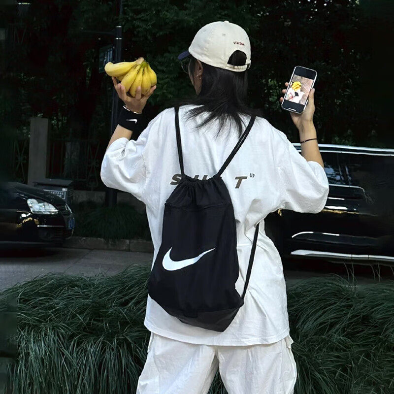 Nike耐克抽绳包双肩包游泳包足球包训练包大logo运动背包BA5351,淘宝优惠券,粉丝福利购,淘宝优惠卷