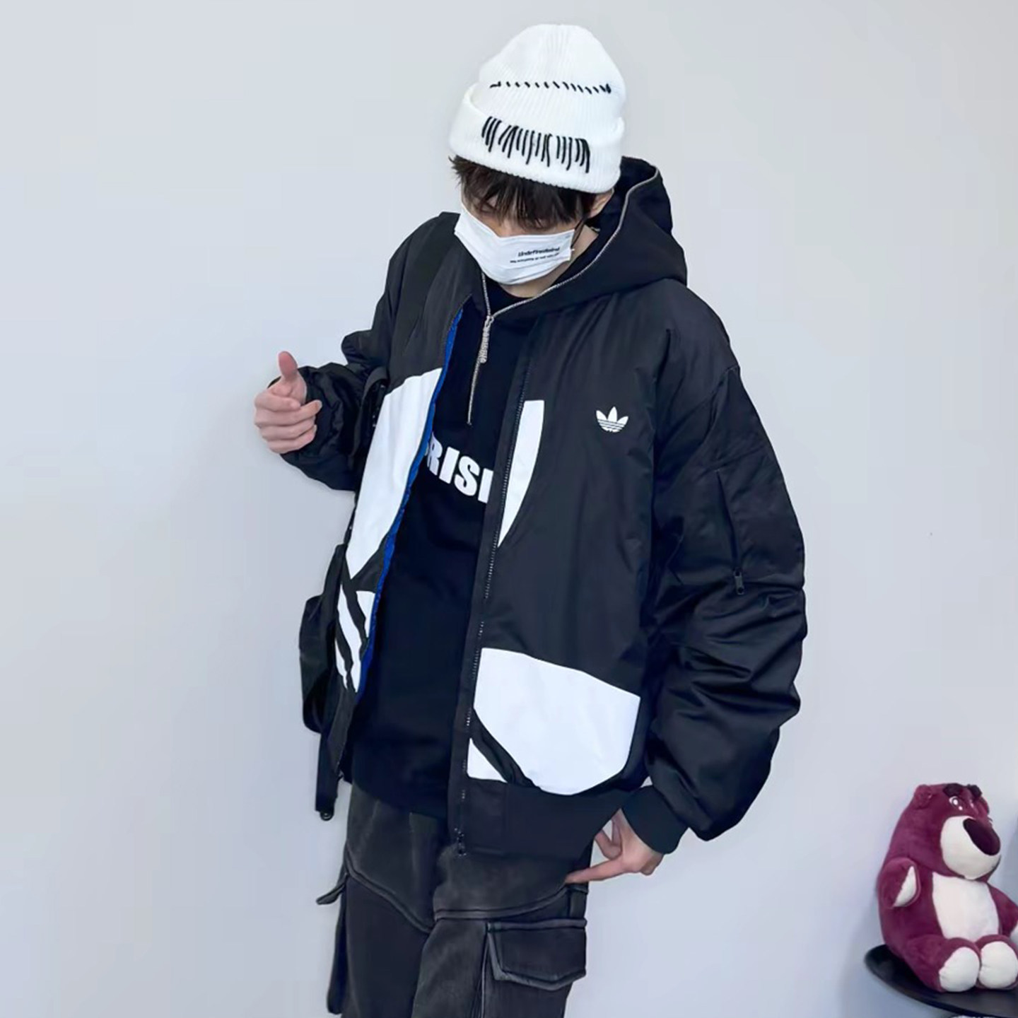 阿迪达斯三叶草加厚棒球服男冬季新款美式机能风棉服保暖宽松外套,淘宝优惠券,粉丝福利购,淘宝优惠卷