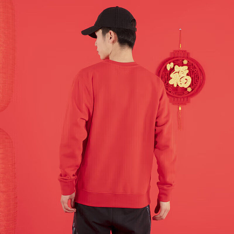 Nike耐克红色加绒卫衣冬季新款保暖外套男子厚款上衣防风棉运动装,淘宝优惠券,粉丝福利购,淘宝优惠卷