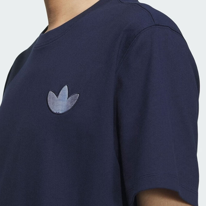 阿迪达斯蓝色短袖男夏季新款纯棉宽松半袖美式篮球大码三叶草T恤,淘宝优惠券,粉丝福利购,淘宝优惠卷