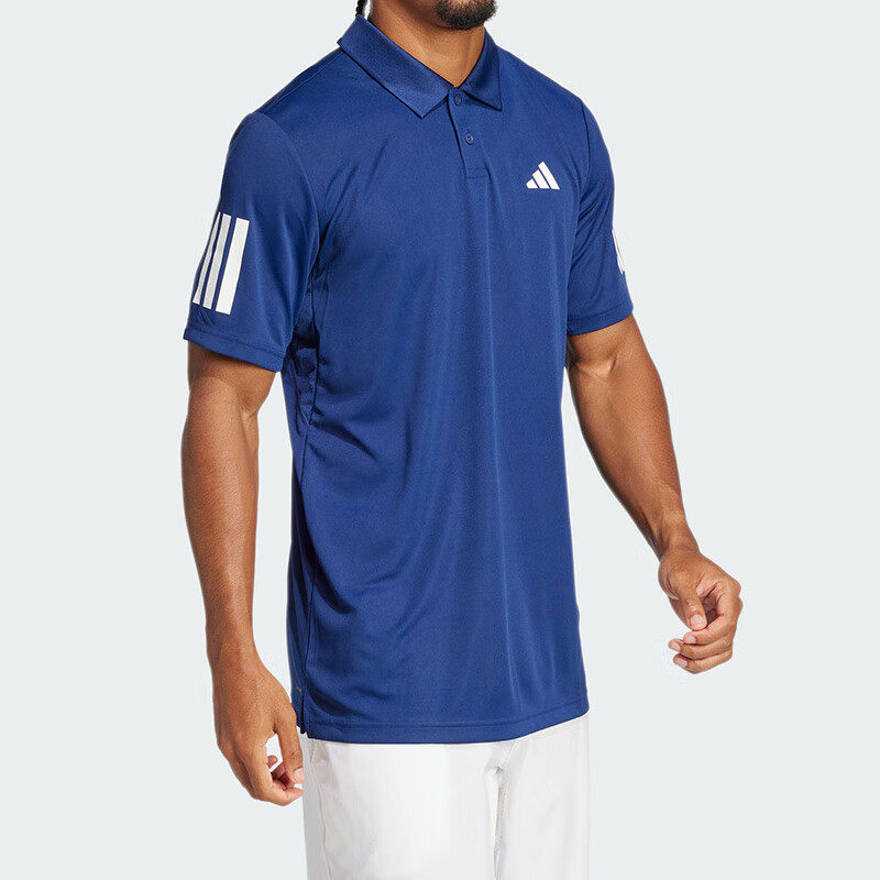 阿迪达斯蓝色翻领短袖男夏新款跑步休闲运动衣POLO衫舒适透气T恤,淘宝优惠券,粉丝福利购,淘宝优惠卷