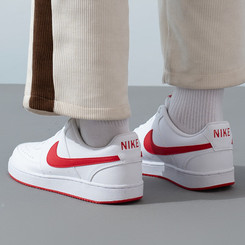 Nike耐克正品简版空军一号低帮板鞋男软底红色标运动鞋耐磨休闲鞋 - 图2
