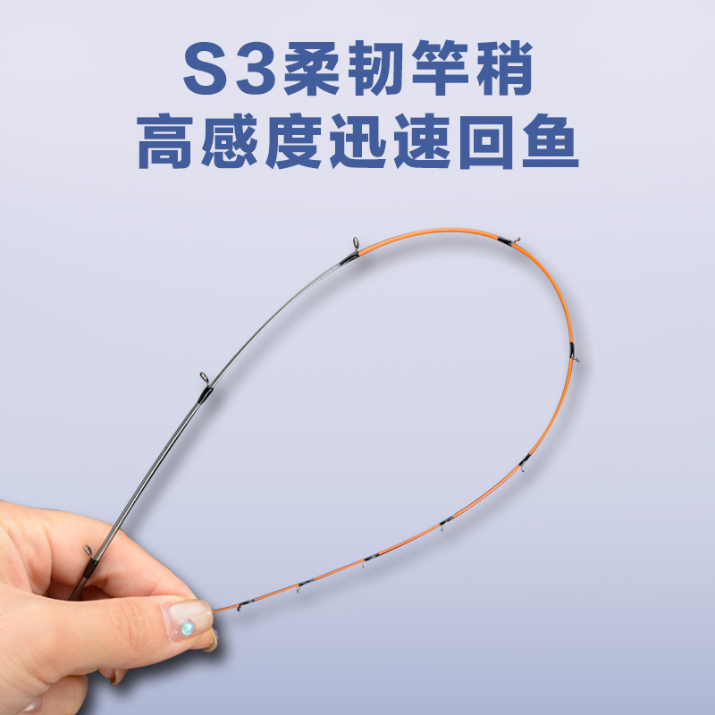 海筏竿竿稍玻纤陶瓷竿稍AX白棍近海小船竿4.0/5.0桥筏19/28岸抛S3 - 图3