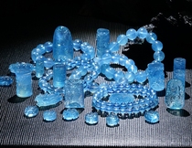 Sea Blue Treasure Devil Blue Crystal Handstring Accessories single beads male and female gift punching custom does not support for withdrawal